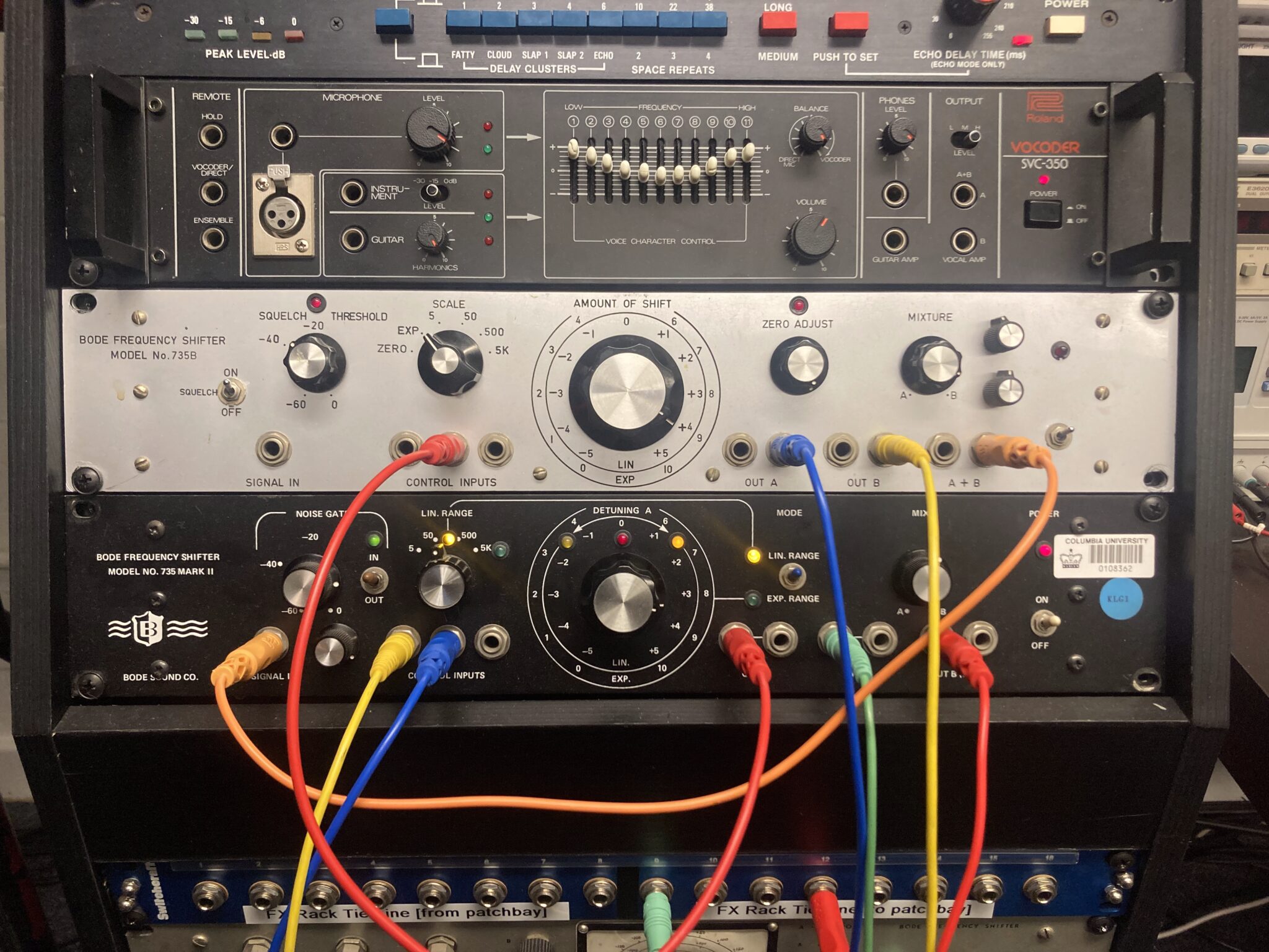 The two BODE frequency shitfters where used a lot for the track "Black boxes, white cubes & open spaces".
