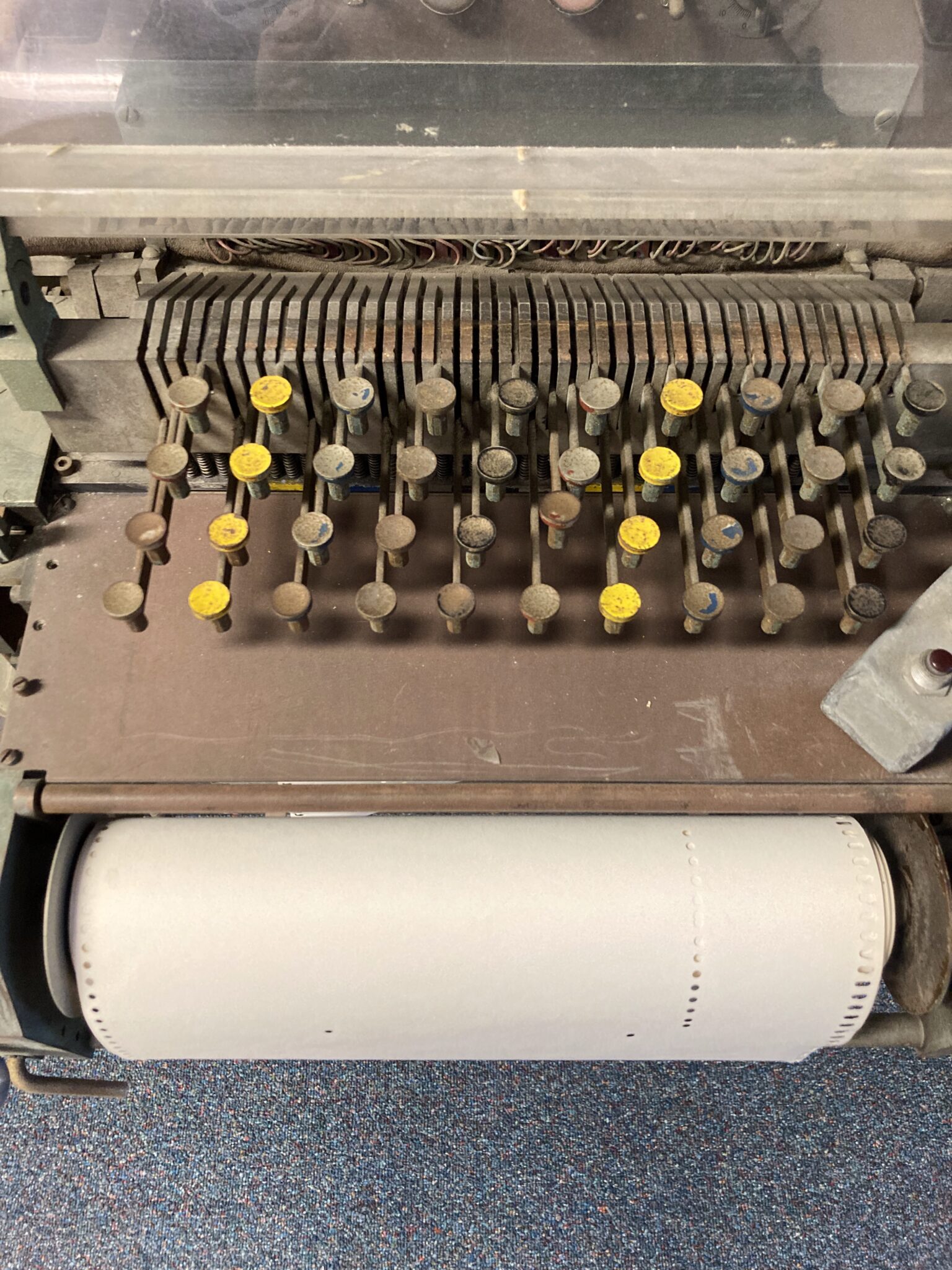 Two sorts of typewriter and a punched paper interface were used to program the RCA Mark-II. The RCA Mark-II has no software.