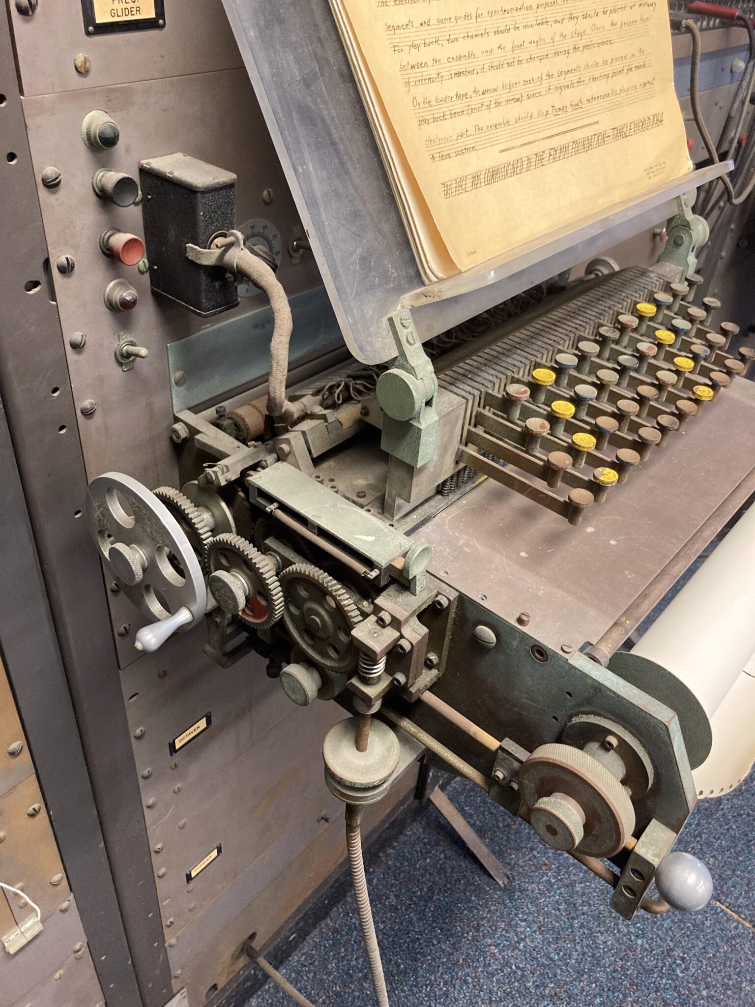 Two sorts of typewriter and a punched paper interface were used to program the RCA Mark-II. The RCA Mark-II has no software.