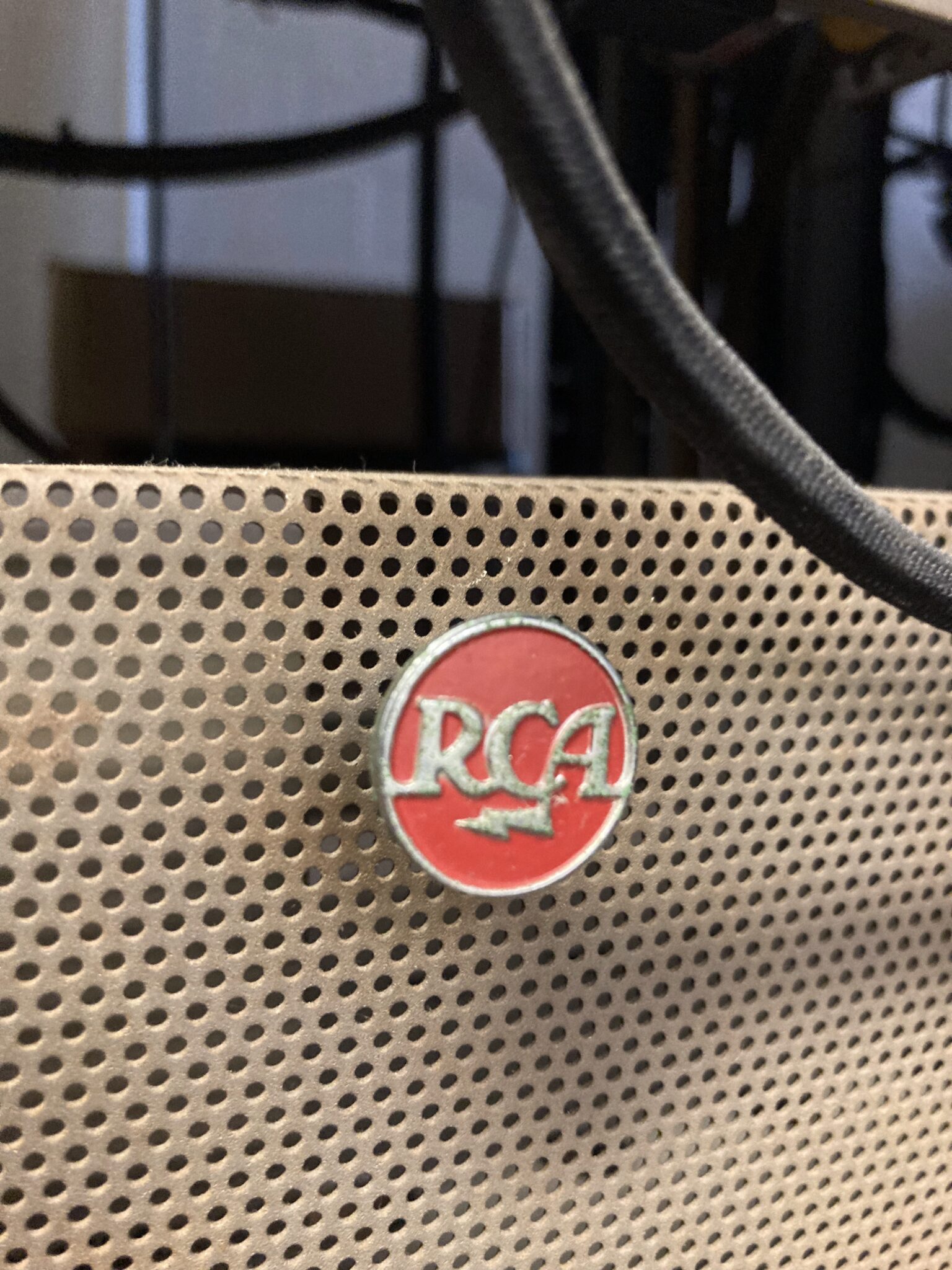 RCA Mark-II and the historic logo of the Radio Corporation of America