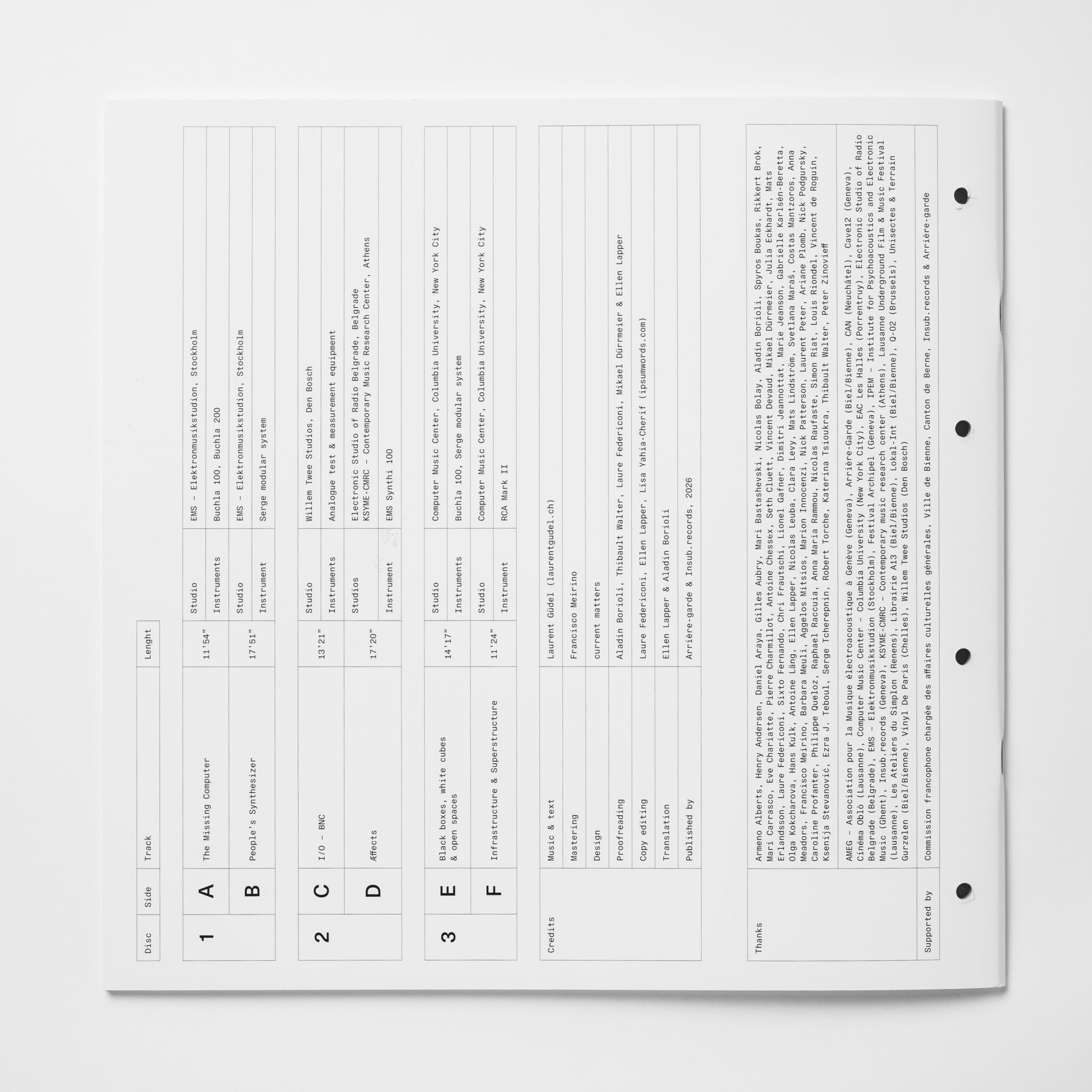 State Music - Artwork - Photo - Book - Back Cover