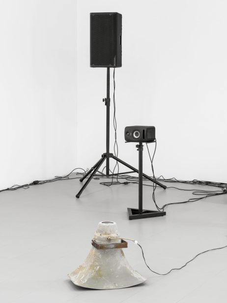 Exhibition view. Nine-channel sound installation.