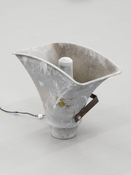 One of the three compression driver loudspeakers I found in the trash.