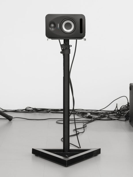 A Tannoy near-field studio monitor.